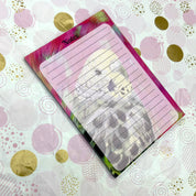 A5 Pink Budgie Notepad