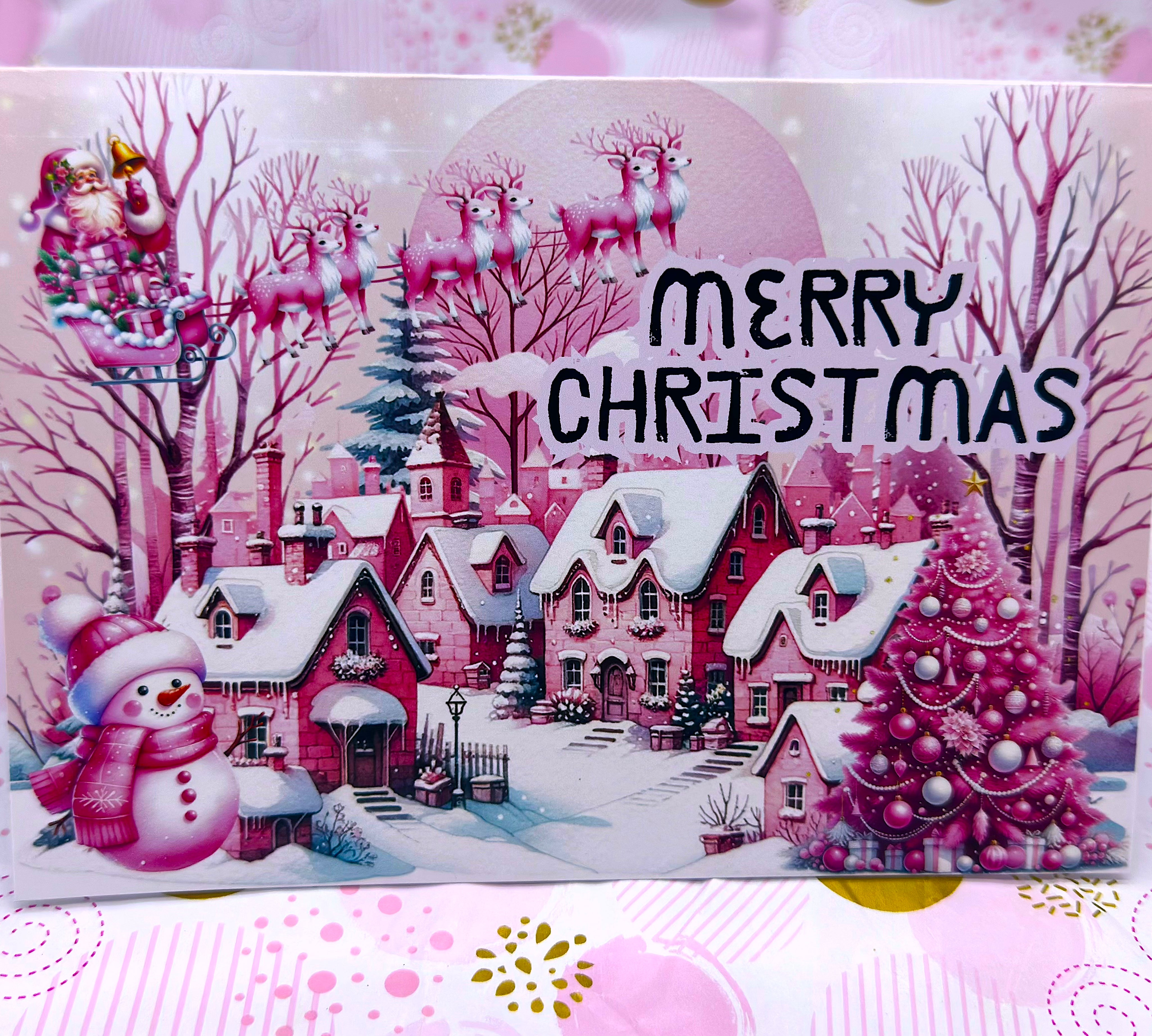 Merry Christmas  Card Barb Wire Designs