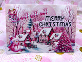 Christmas Card Pink Themed