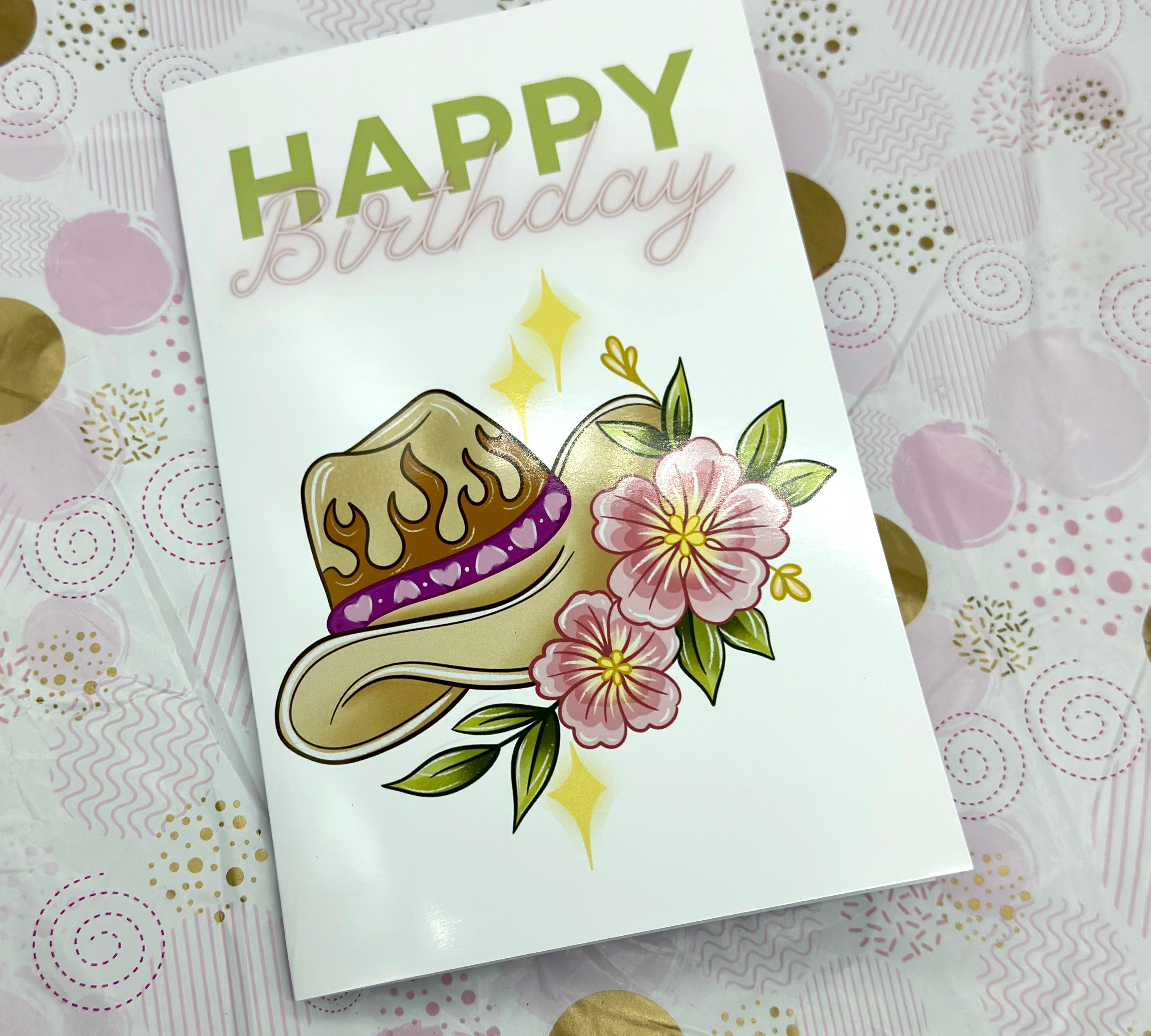 Happy Birthday Western theme Barb Wire Designs