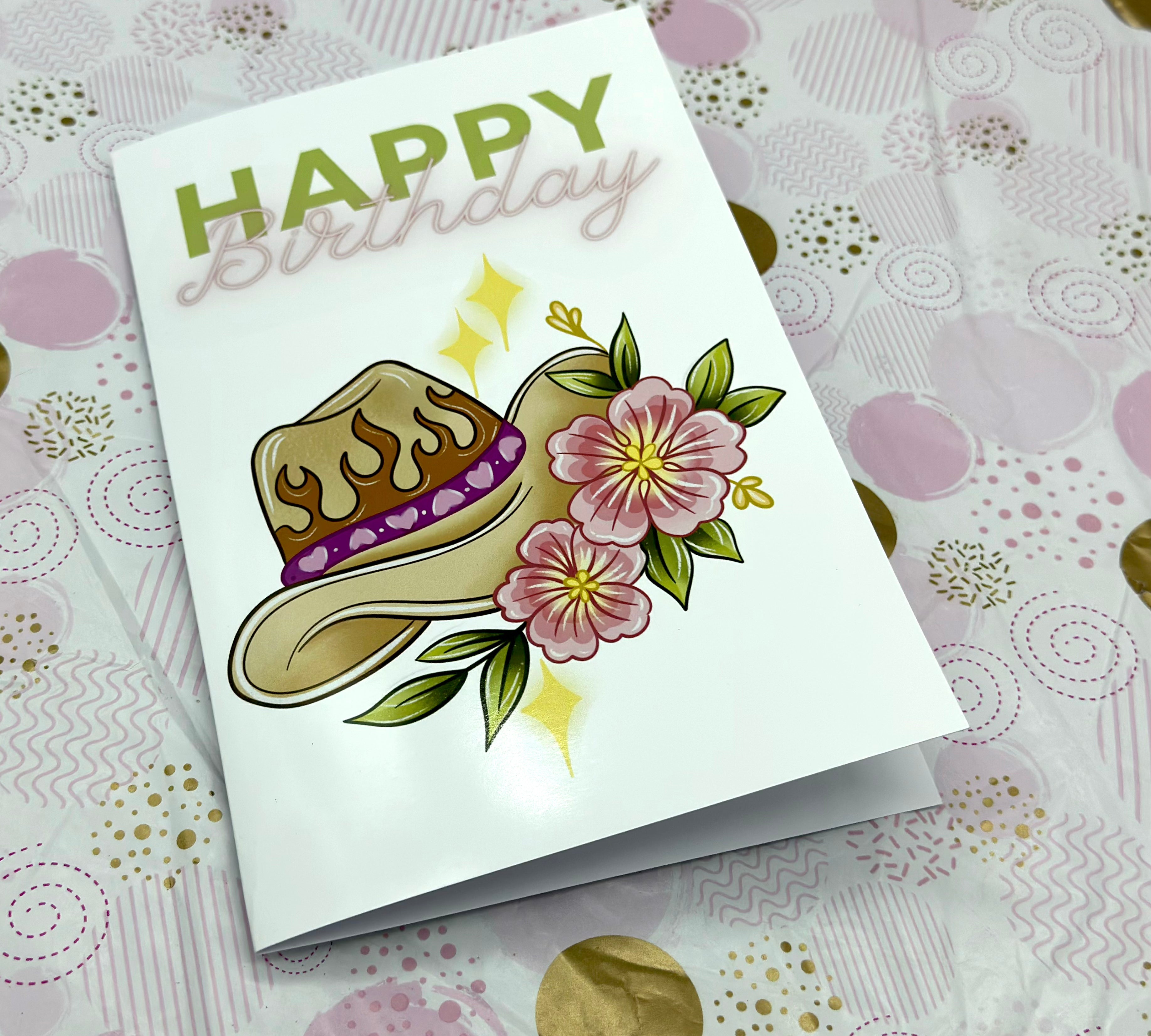 Happy Birthday Western theme Barb Wire Designs