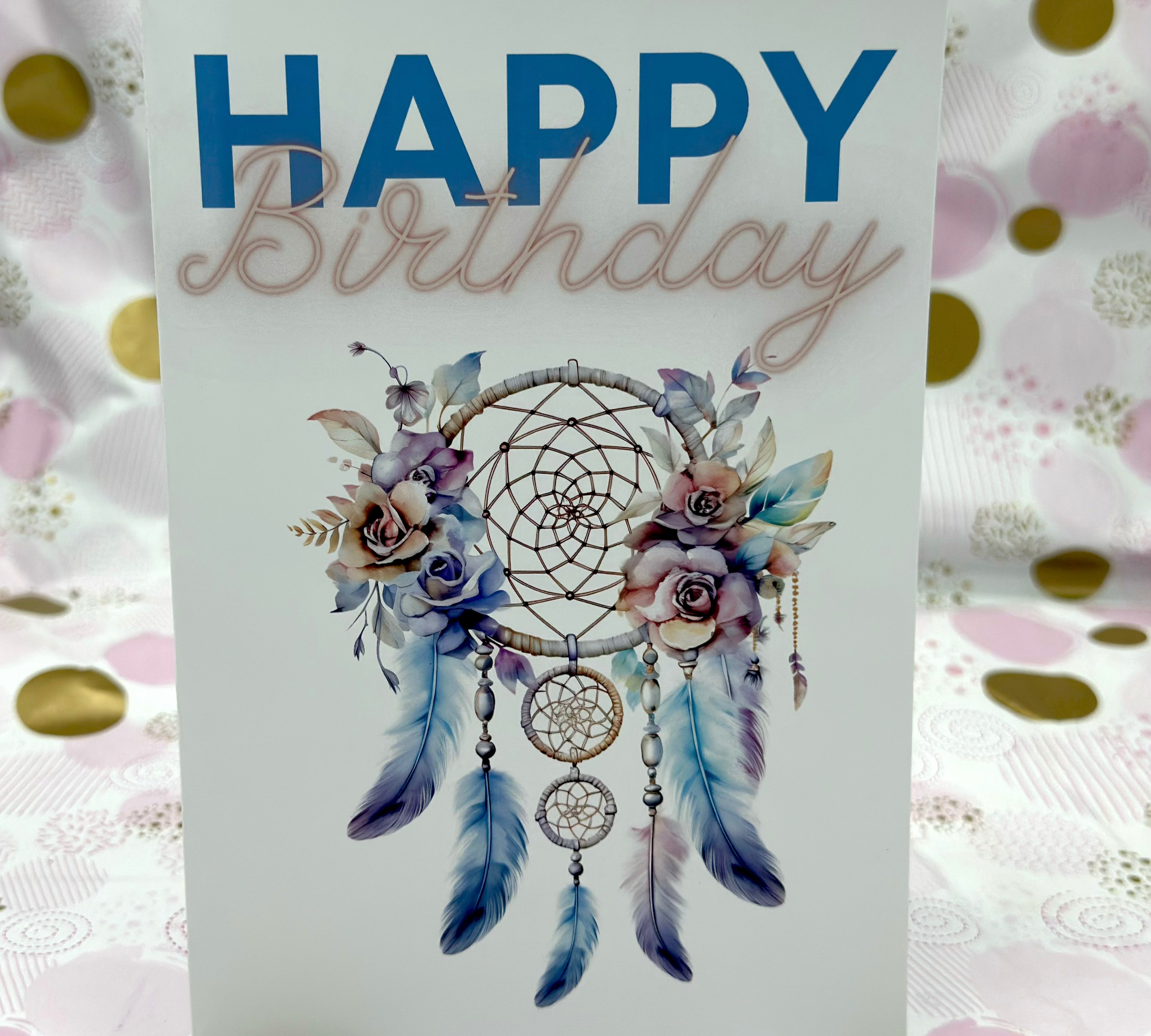 Happy Birthday Dream Catcher Birthday Card Barb Wire Designs