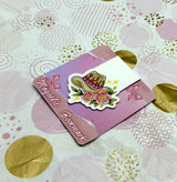 Western Hat Floral Magnetic Bookmark