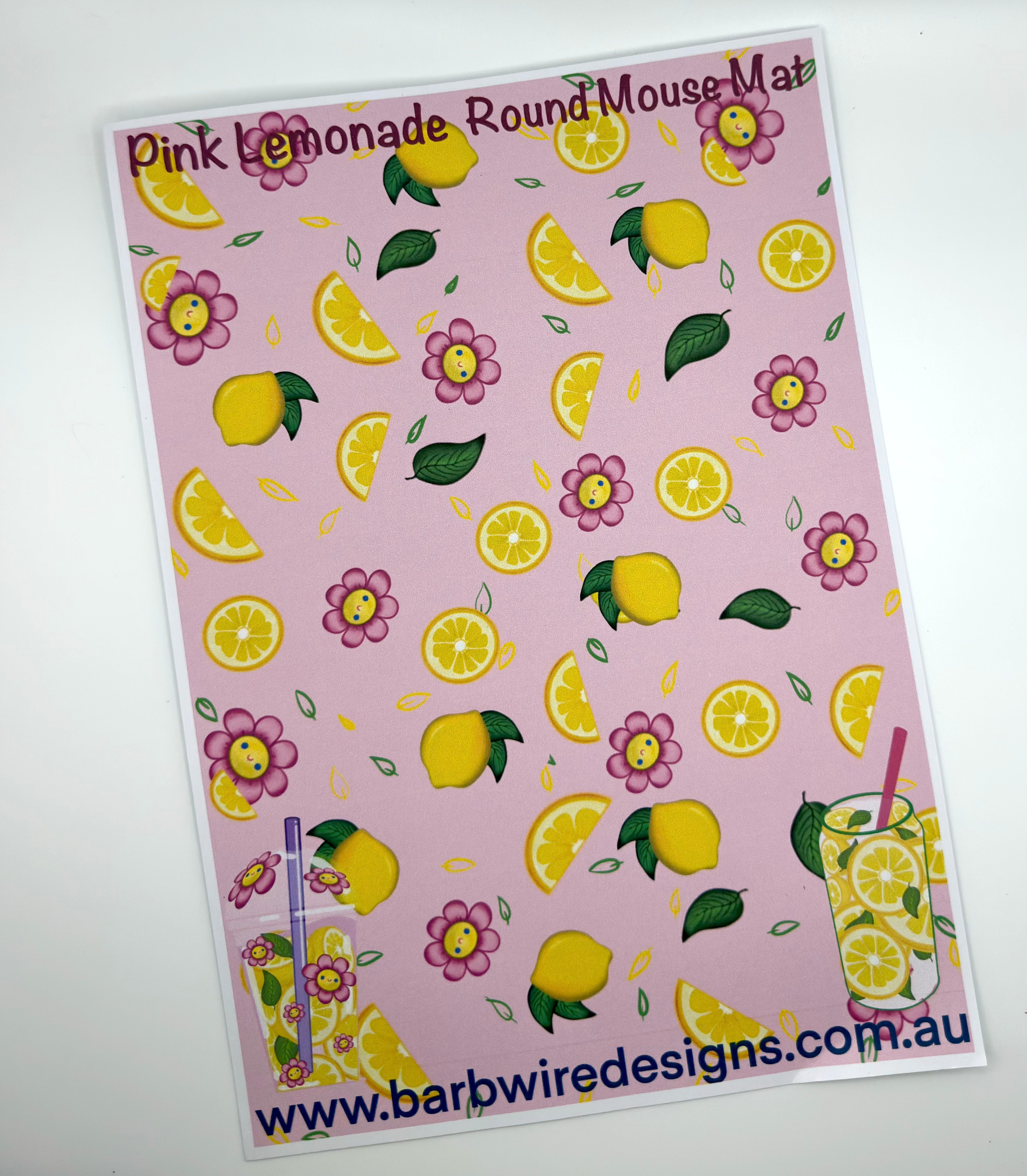 Pink Lemonade Mouse Mat/pad