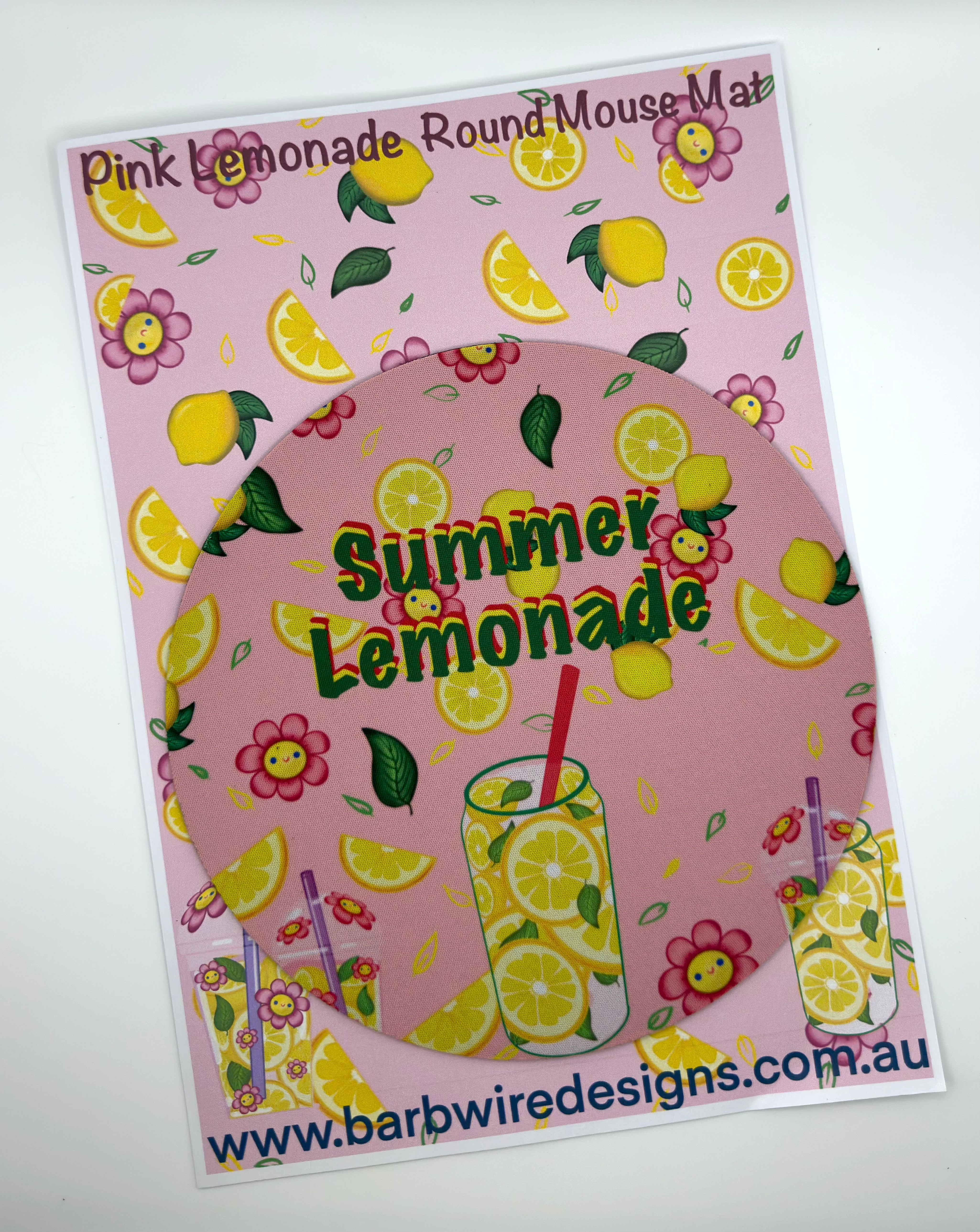Pink Lemonade Mouse Mat/pad