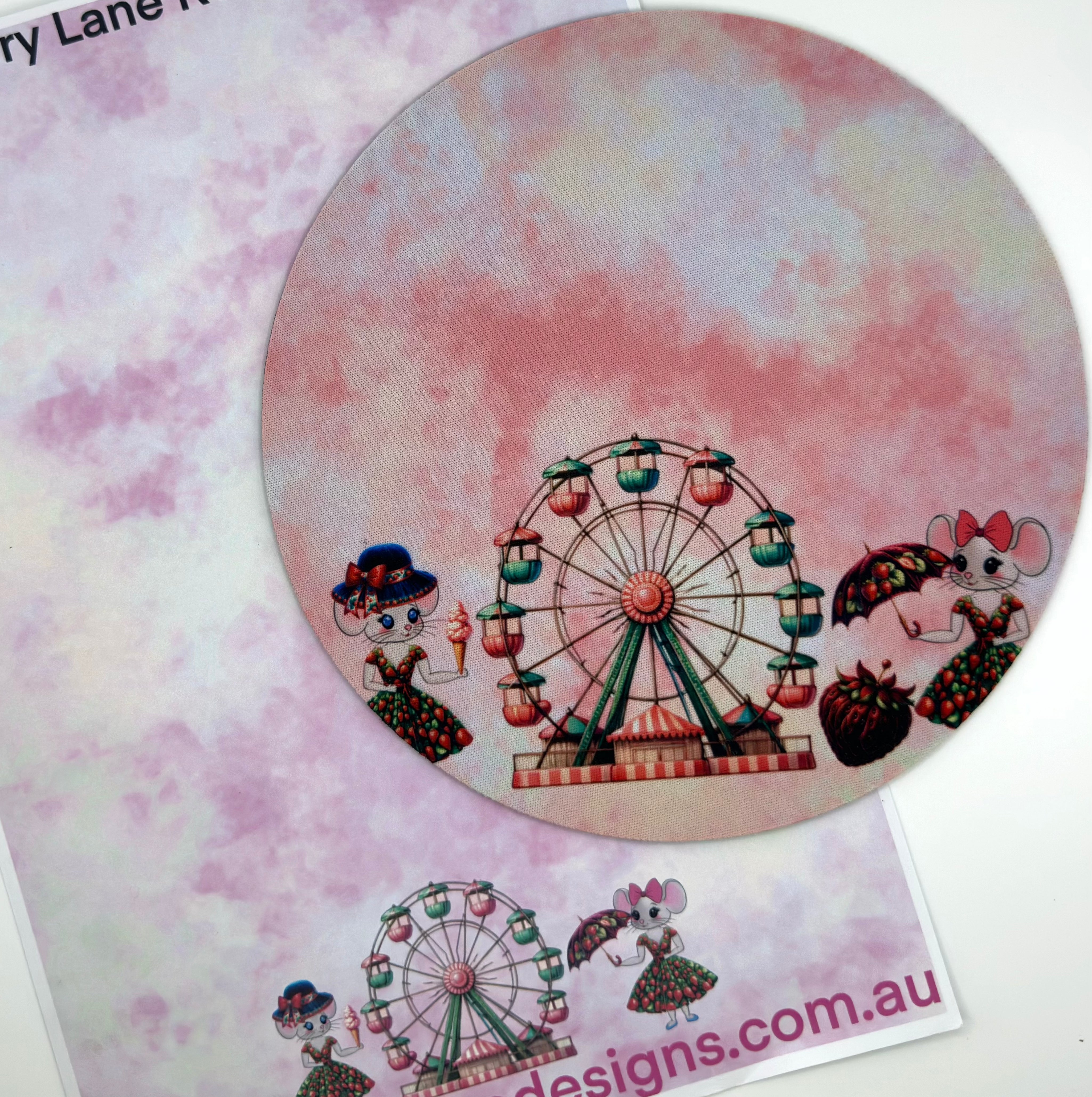 Strawberry Lane Mouse Mat