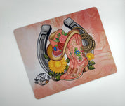 Western Boots hat Lassoo  MDF/Cork Coaster