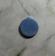 Blue sky cloud rainbow Calming Worry Stone for Anxiety | Sensory Worry Stone Flat Back Barb Wire Designs
