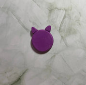 Purple Monster Calming Worry Stone for Anxiety | Sensory Worry Stone flat back Barb Wire Designs