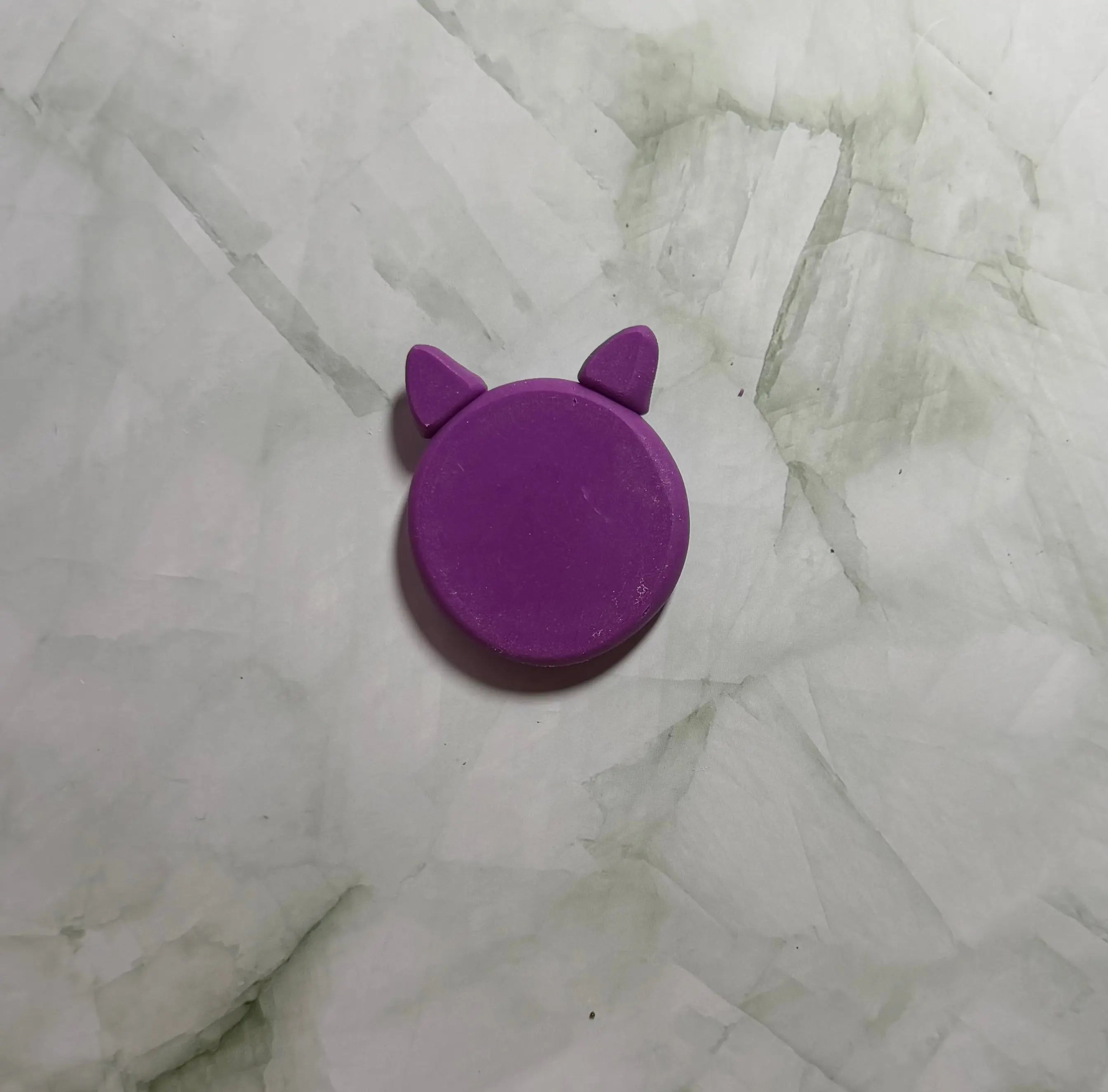Purple Monster Calming Worry Stone for Anxiety | Sensory Worry Stone flat back Barb Wire Designs