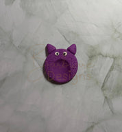 Purple Monster Calming Worry Stone for Anxiety | Sensory Worry Stone flat back Barb Wire Designs