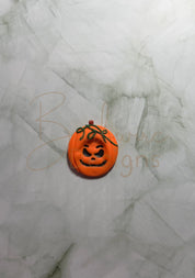 Pumpkin Calming Worry Stone for Anxiety | Sensory Worry Stone Swirl Back Barb Wire Designs