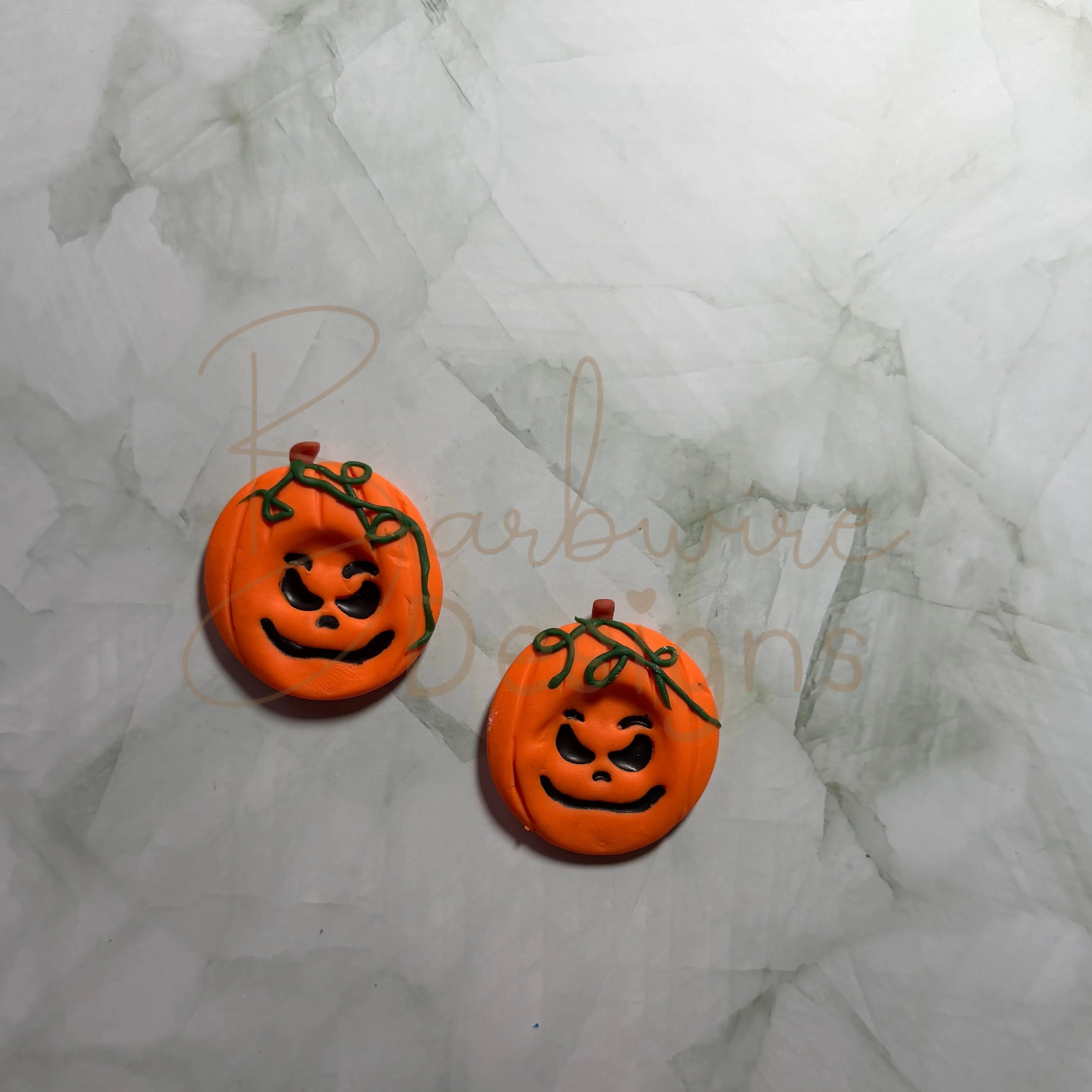 Pumpkin Calming Worry Stone for Anxiety | Sensory Worry Stone Swirl Back Barb Wire Designs