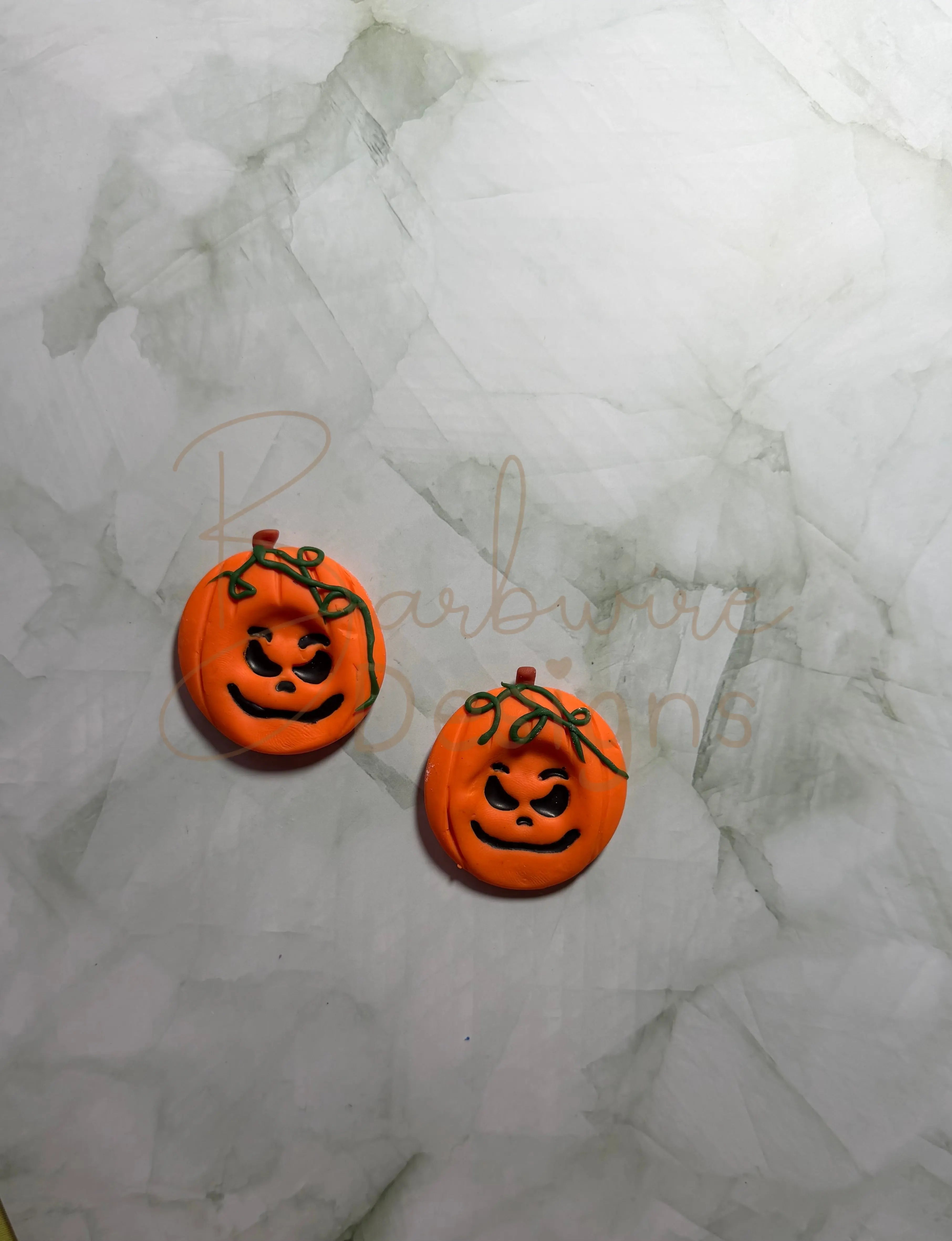 Pumpkin Calming Worry Stone for Anxiety | Sensory Worry Stone Swirl Back Barb Wire Designs