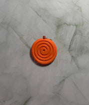 Pumpkin Calming Worry Stone for Anxiety | Sensory Worry Stone Swirl Back Barb Wire Designs