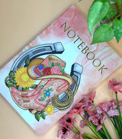 Western Boots hat and Lassoo PU Leather Notebook