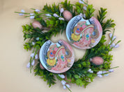 Western Boots Hat lassoo and Horseshoe Car Coaster Set