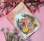 Western Boots hat and Lassoo PU Leather Notebook