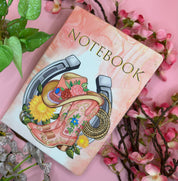 Western Boots hat and Lassoo PU Leather Notebook