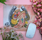 Western Boots hat Lassoo  Mouse Mat