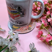 Western Boots hat horseshoe and lassoo  Mug Coaster