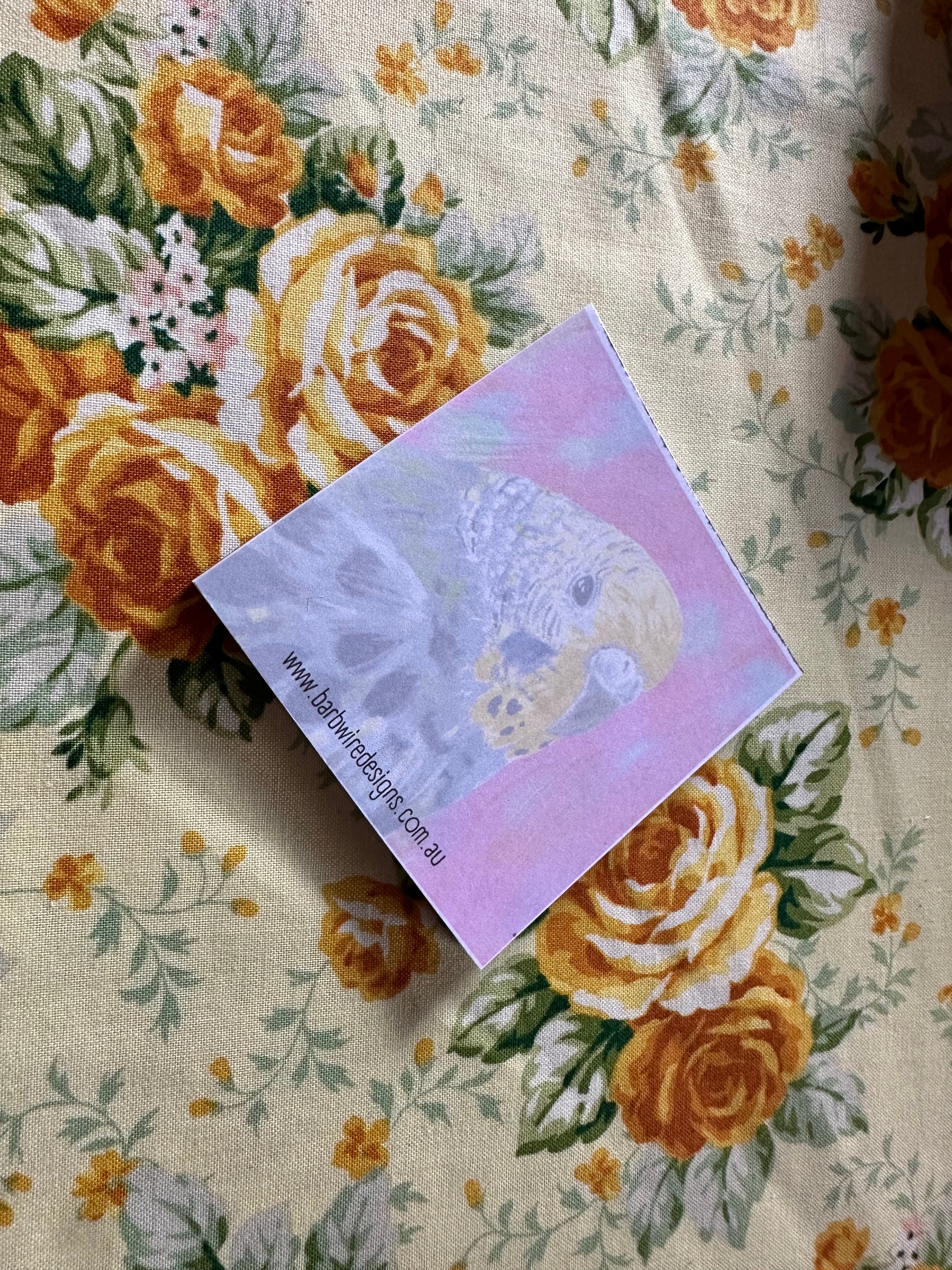 Budgie Memo Pad