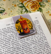 Halloween Candle Magnetic Bookmark