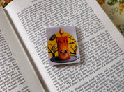 Halloween Candle Magnetic Bookmark