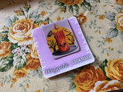 Halloween Candle Magnetic Bookmark