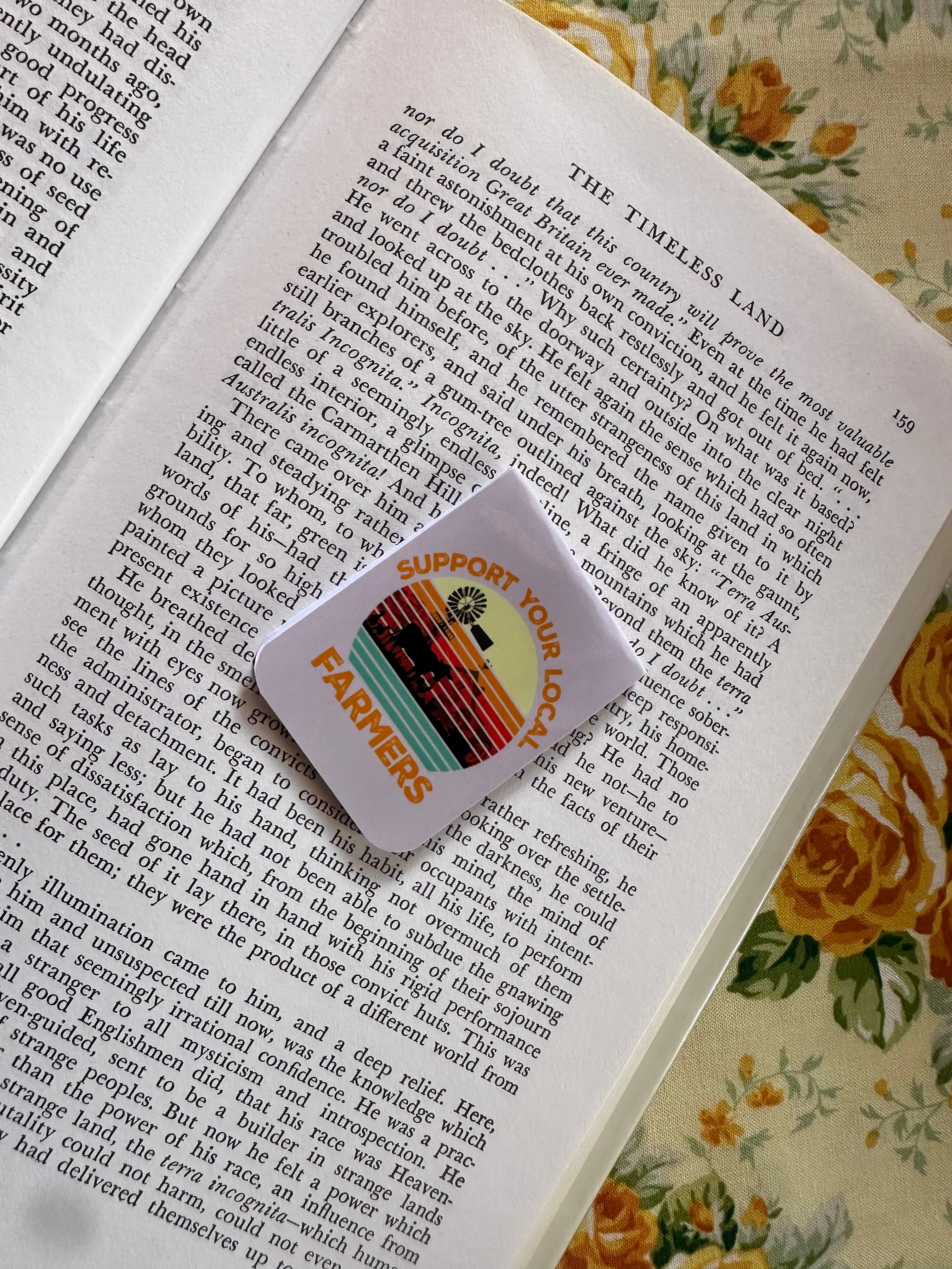 Support Your Local Farmer Magnetic Bookmark