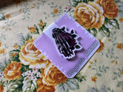 Red Rose Skeleton Hand Magnetic Bookmark