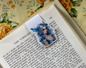 Mystic Blue Sweet Girl Magnetic Bookmark