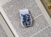 Mystic Blue Sweet Girl Magnetic Bookmark