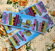 Reading More in Light Blue Traditional Bookmark
