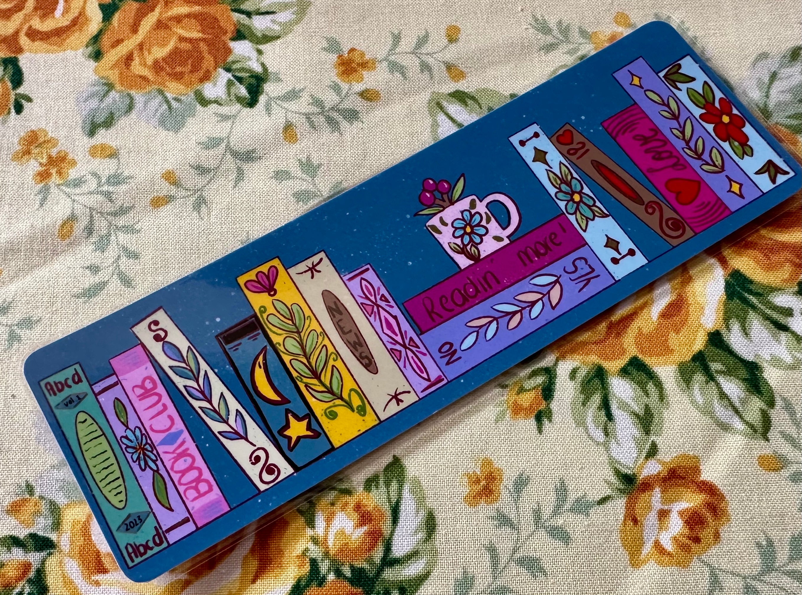 Reading More in Blue Traditional Bookmark
