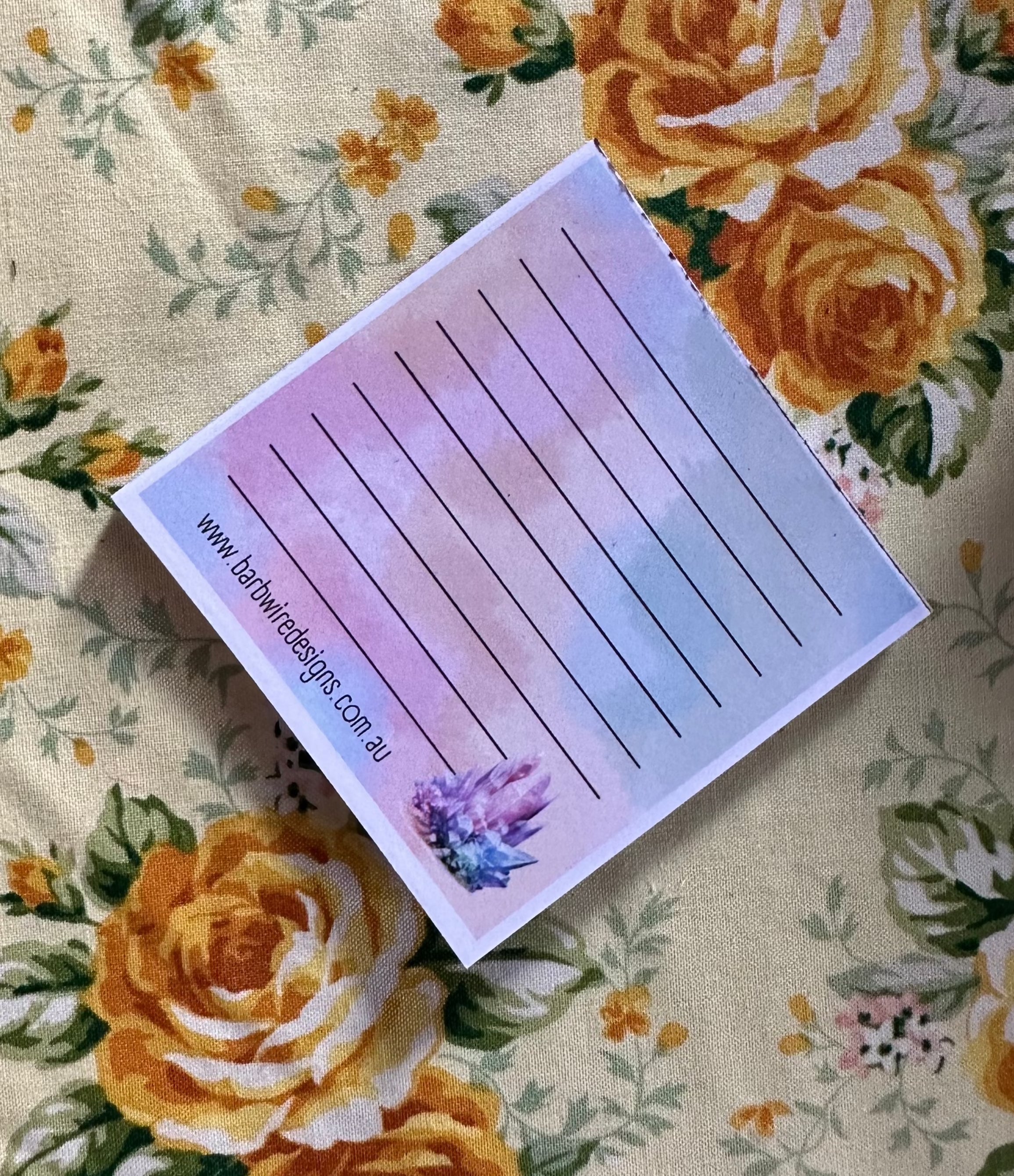 Mystic Crystals Memo Pad