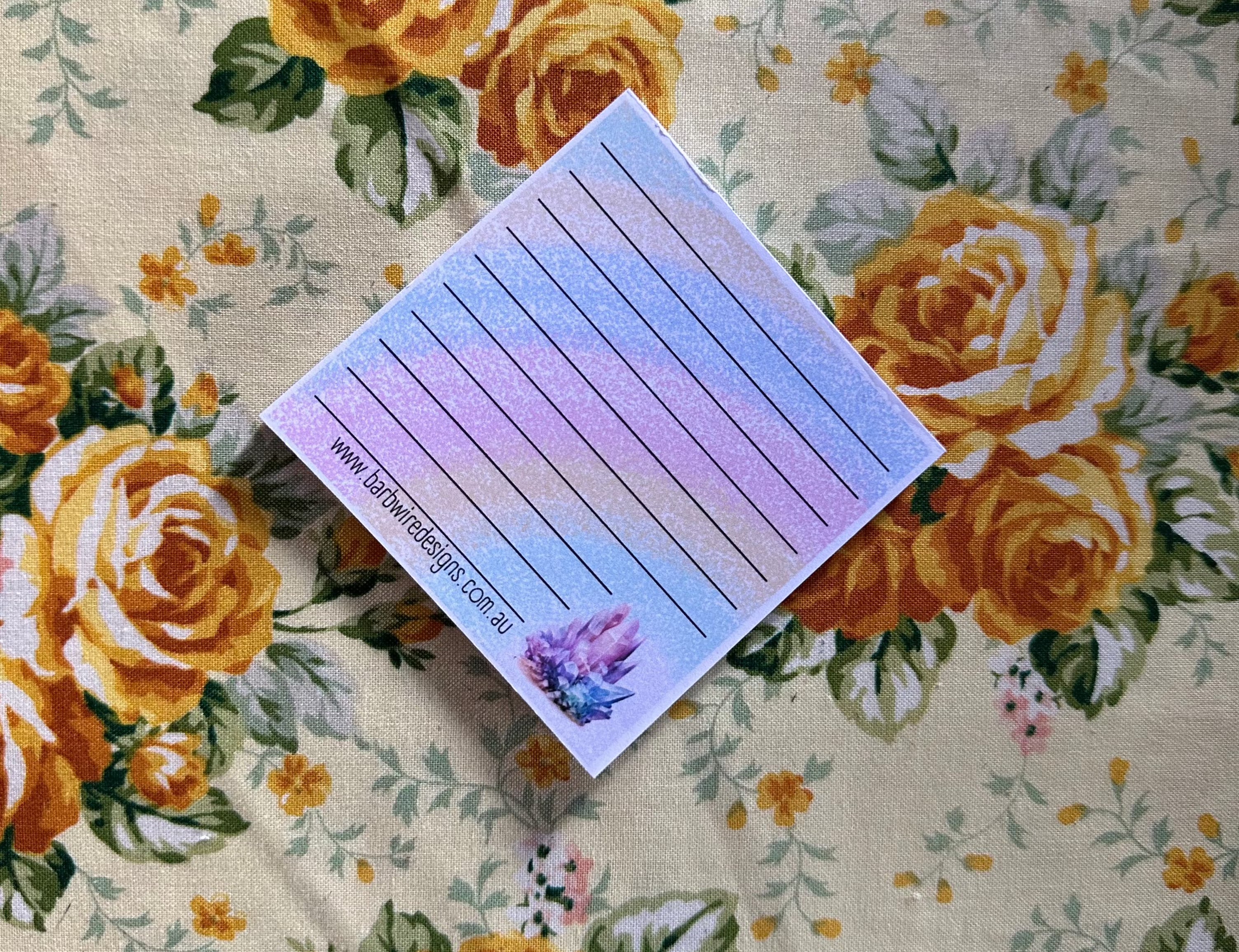 Mystic Crystals Memo Pad