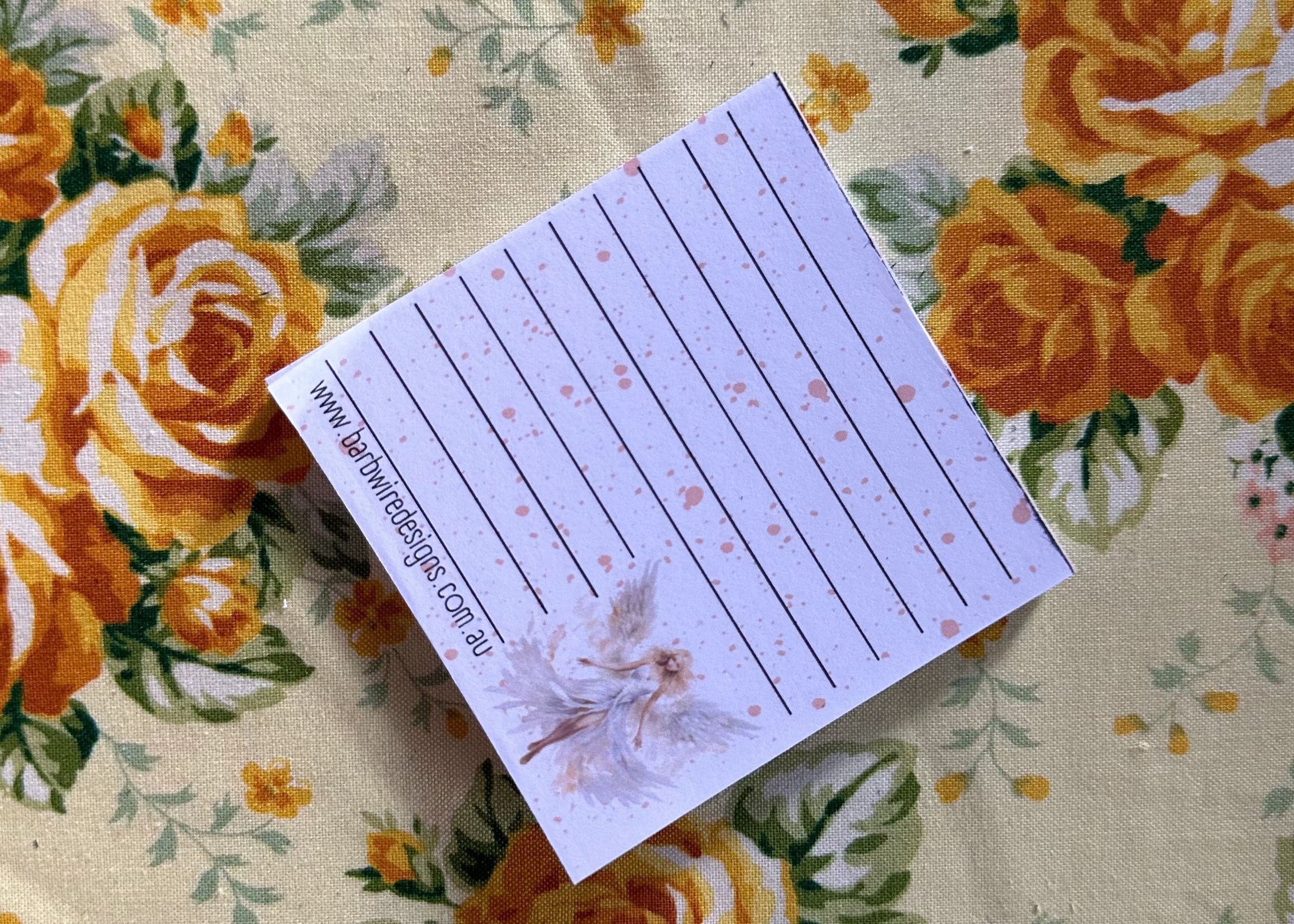 Mystic Angel Beige Memo Pad