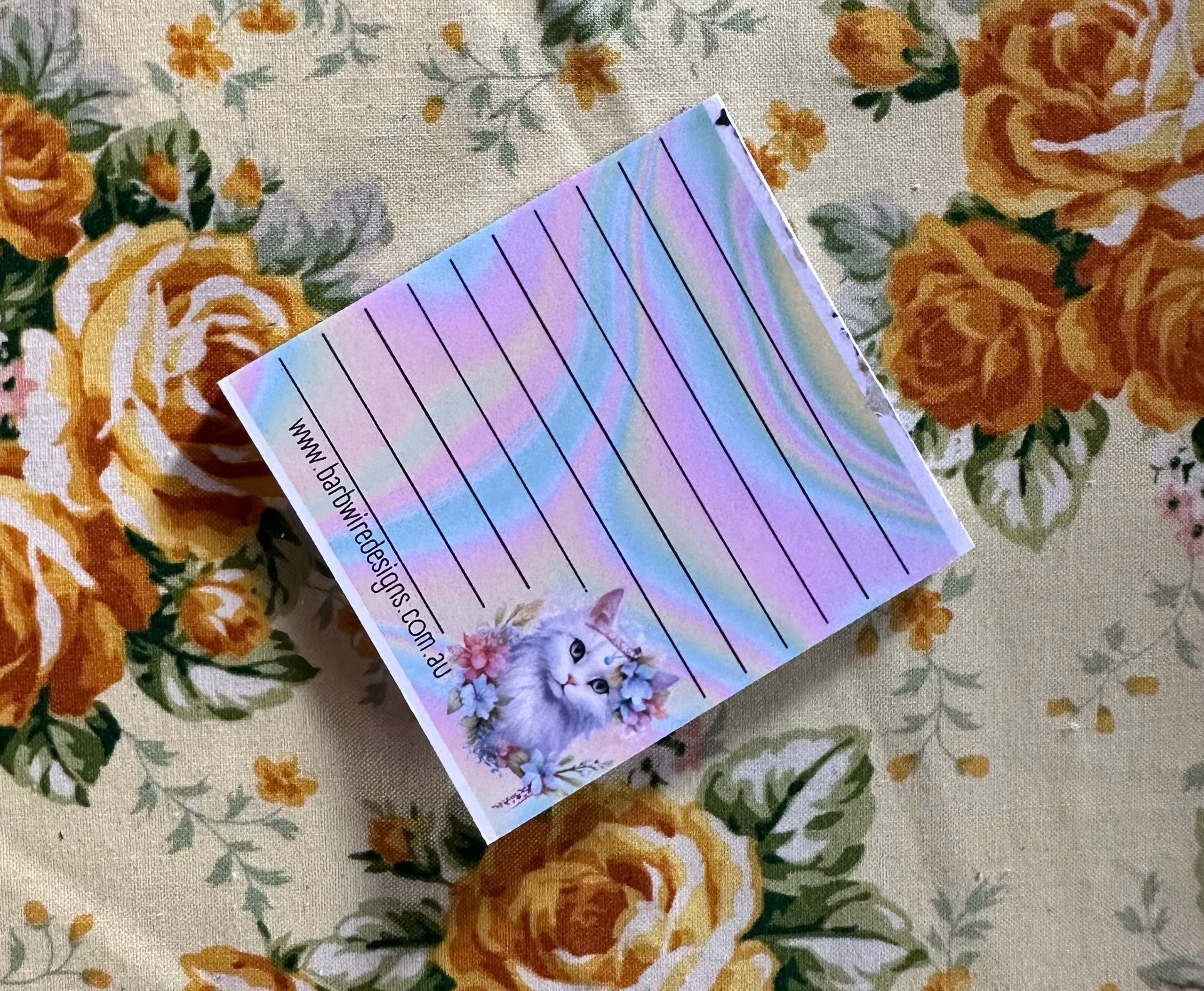 Mystic Jewel Cat Memo Pad