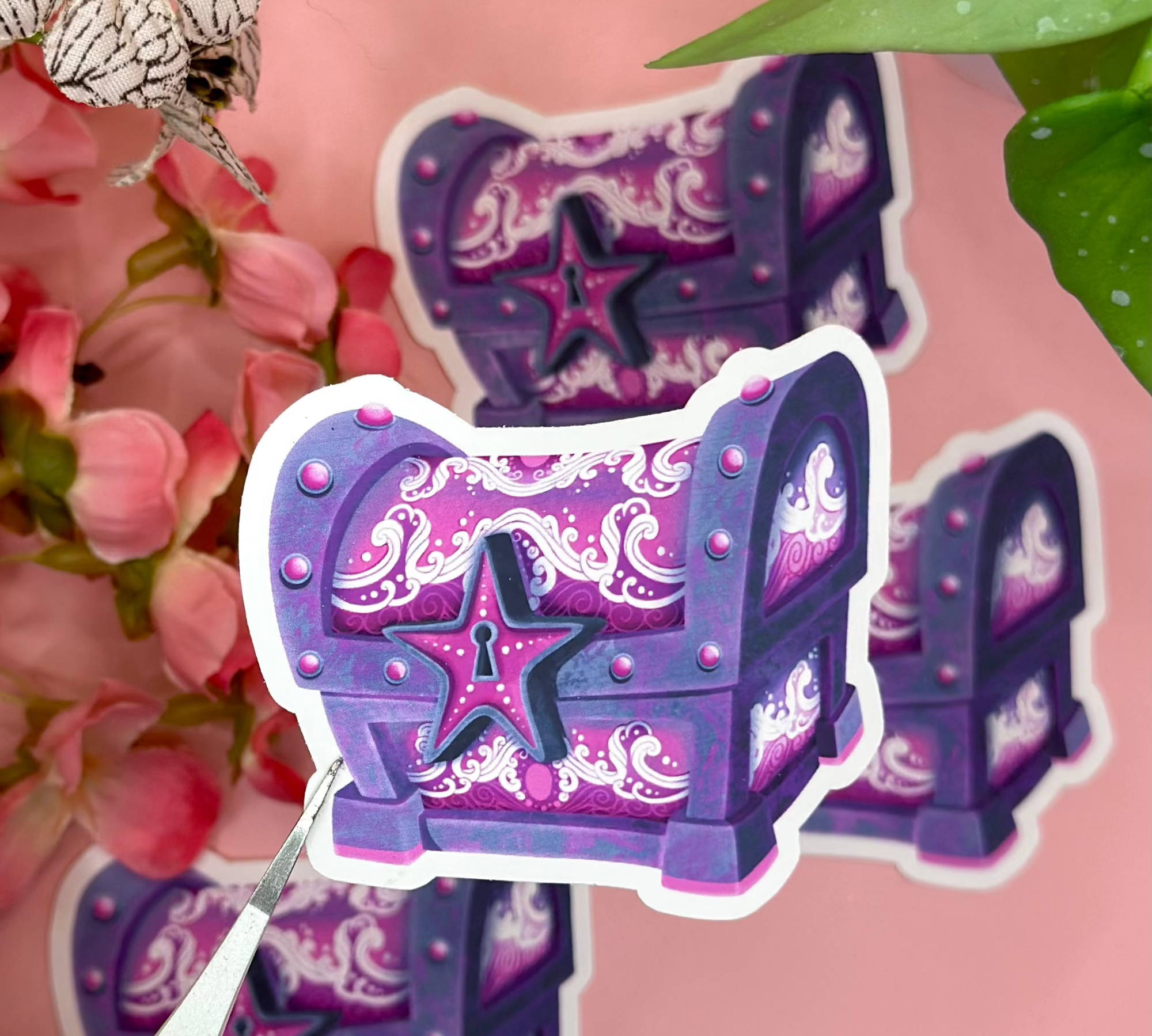 Chest Vinyl Sticker Barb Wire Designs