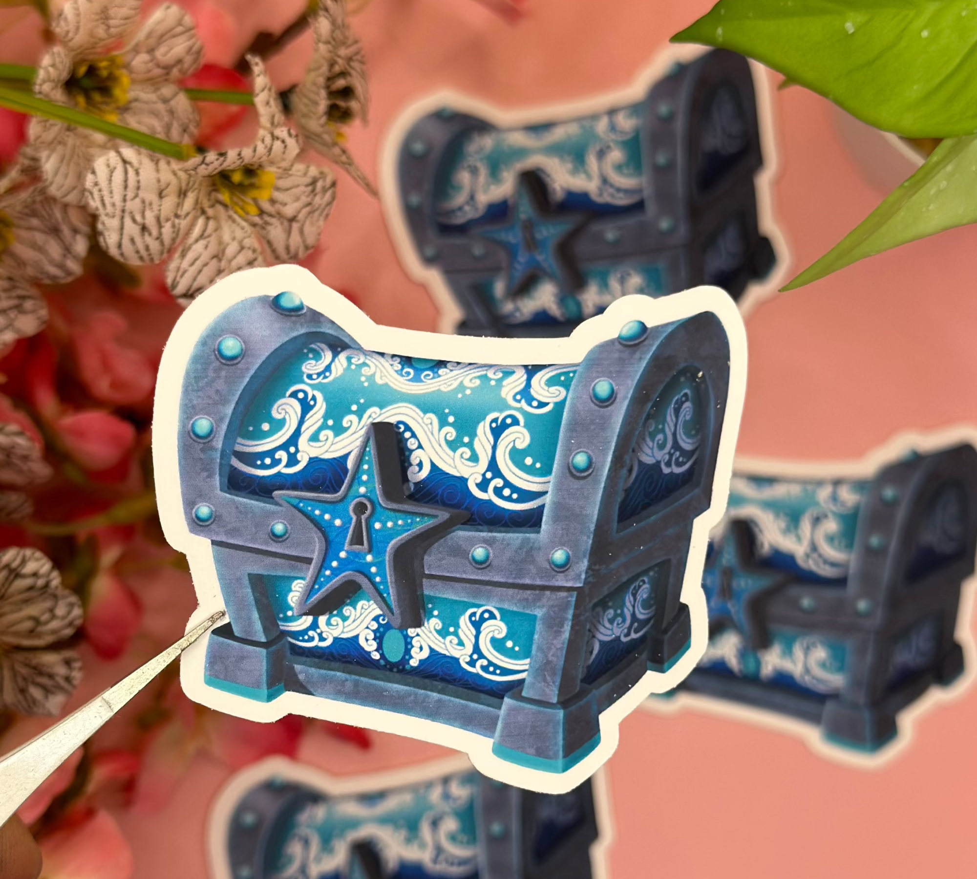 Chest Vinyl Sticker Barb Wire Designs