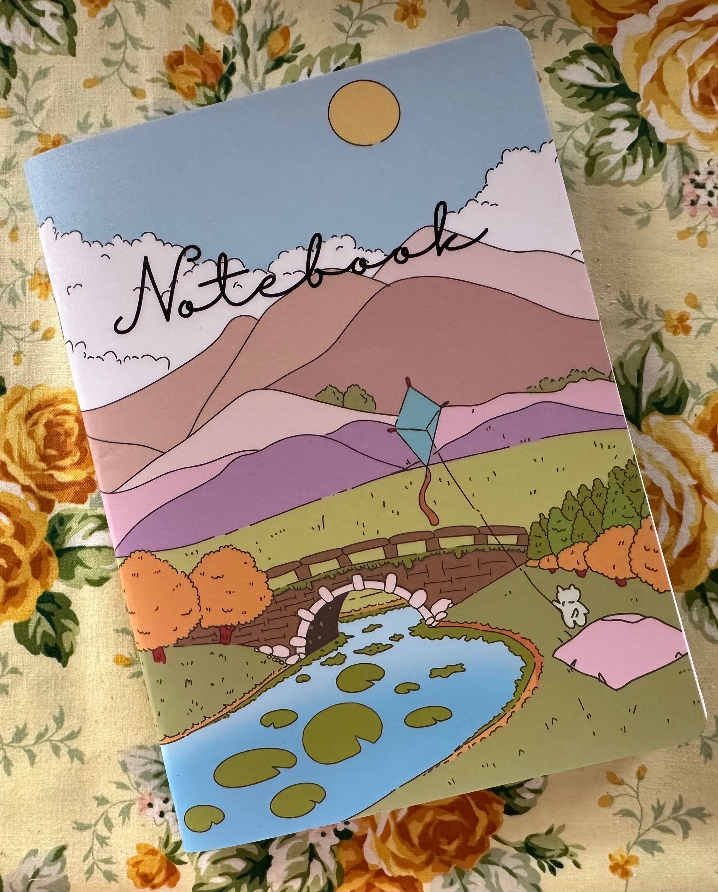 Farming Scenery Handmade Notebook/Journal
