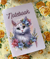 Mystic Jewels Cat Handmade Notebook/Journal