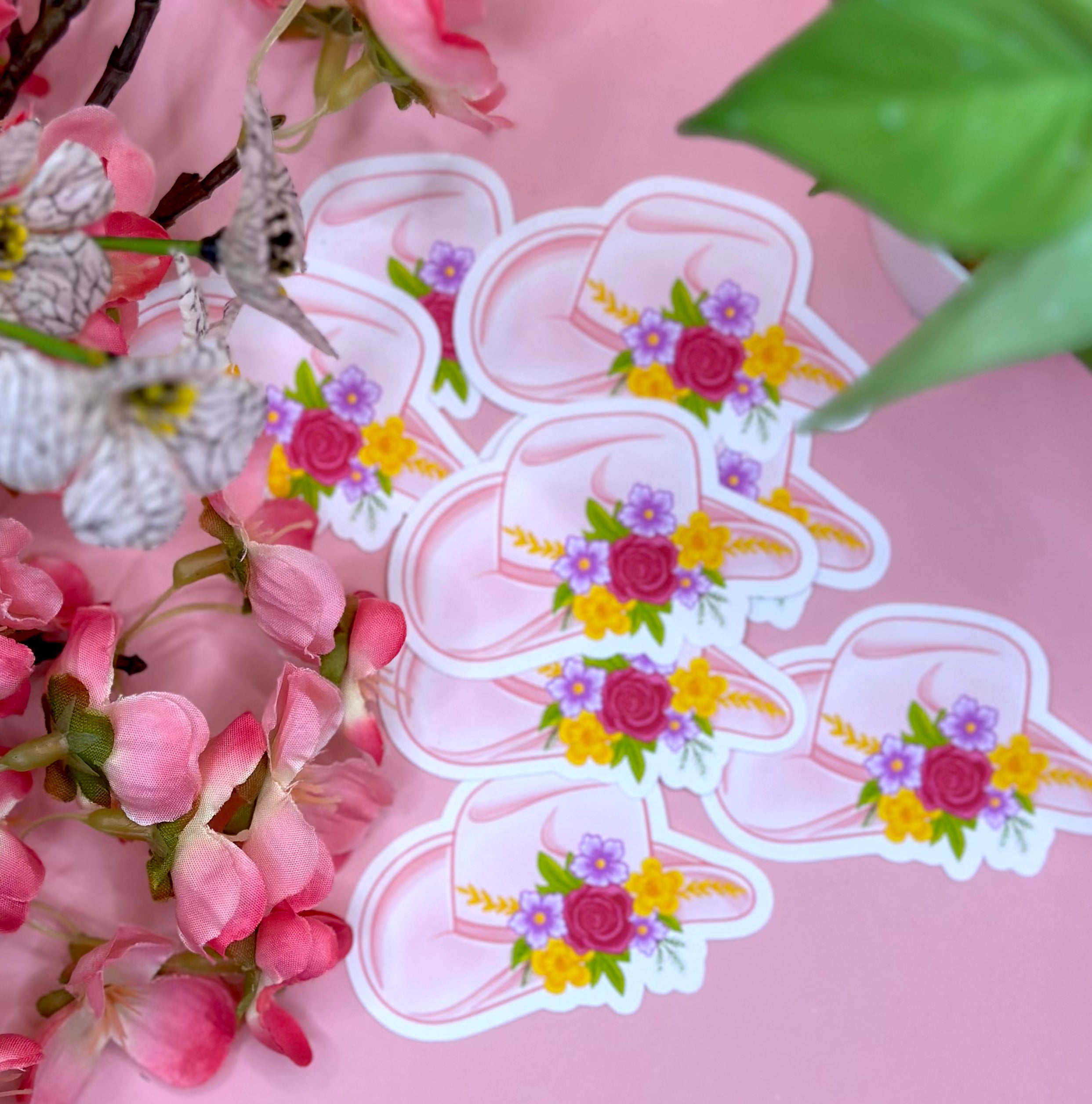 Western Hat Vinyl Sticker