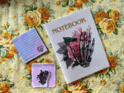 Pink Skull Hand Notebook/Journal Only