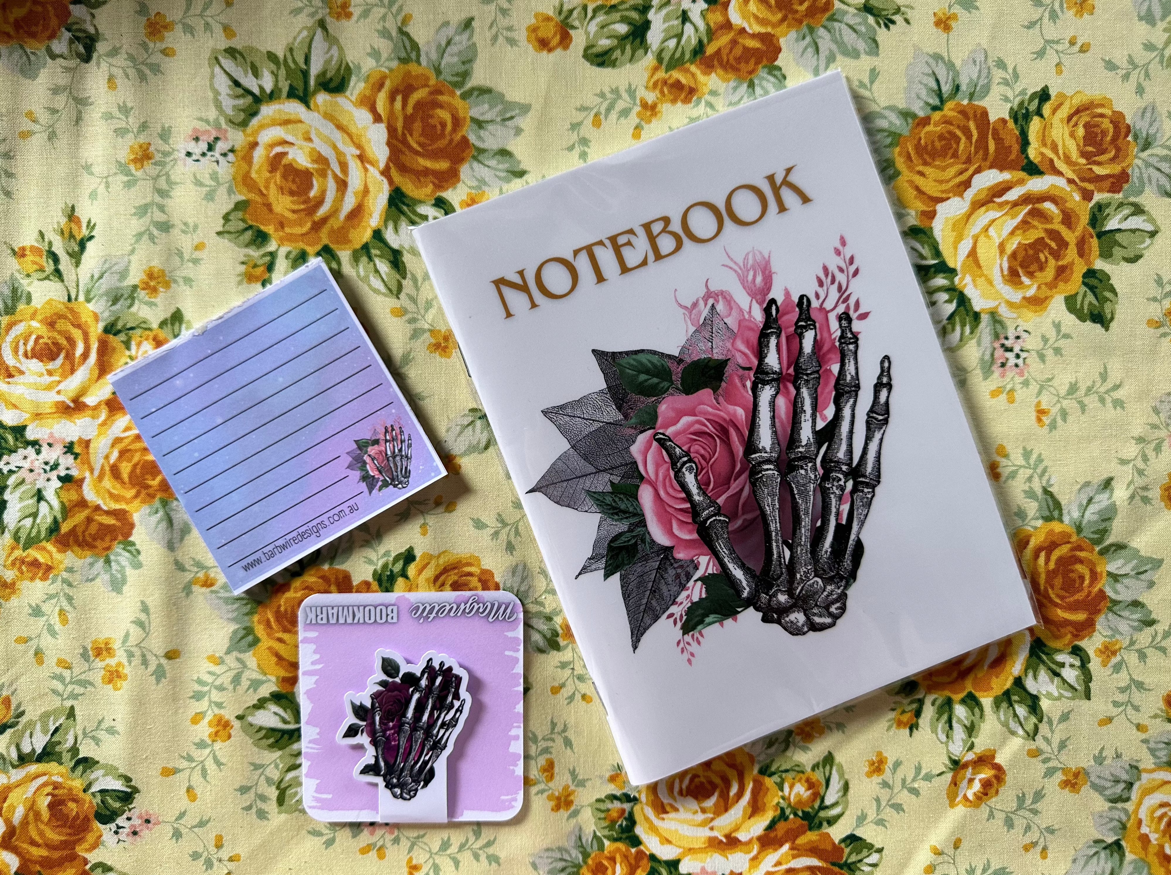 Pink Skull Hand Notebook/Journal Only