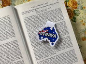 Straya Flag Map Magnetic Bookmark