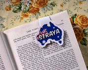 Straya Flag Map Magnetic Bookmark