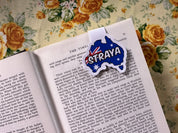 Straya Flag Map Magnetic Bookmark