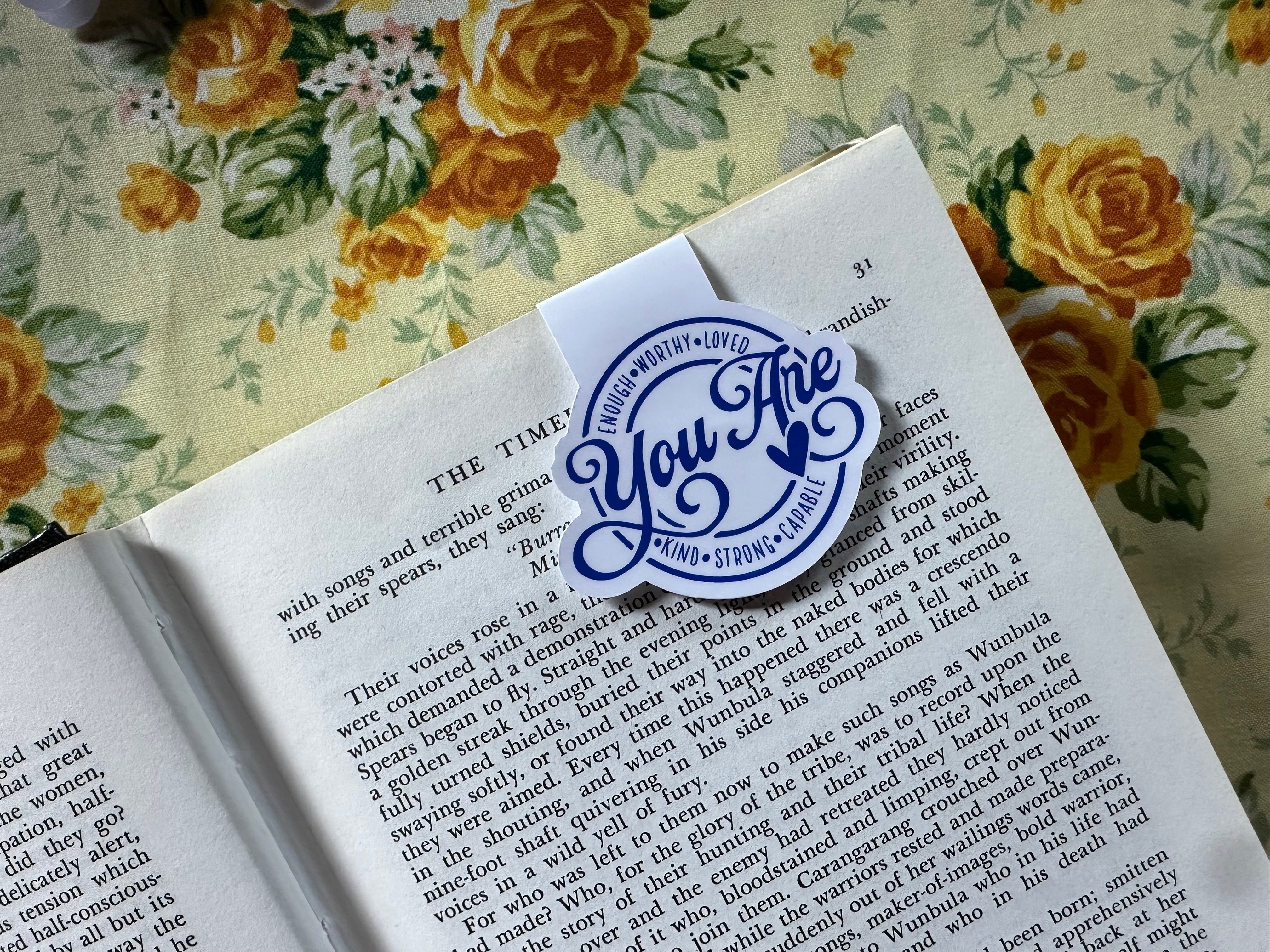 You Are Enough Magnetic Bookmark Barb Wire Designs